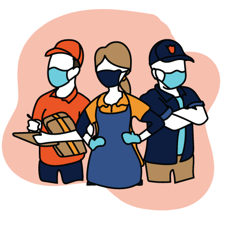 Essential workers illustrations
