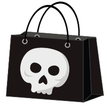skull bag graphic