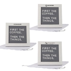 Cipher Wood Frame with Plastic Letter Board (TCIPHER)