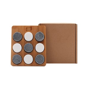 Constrictor Bamboo Tic-Tac-Toe Game with Granite Playing Pieces (TCONSTRICTOR)