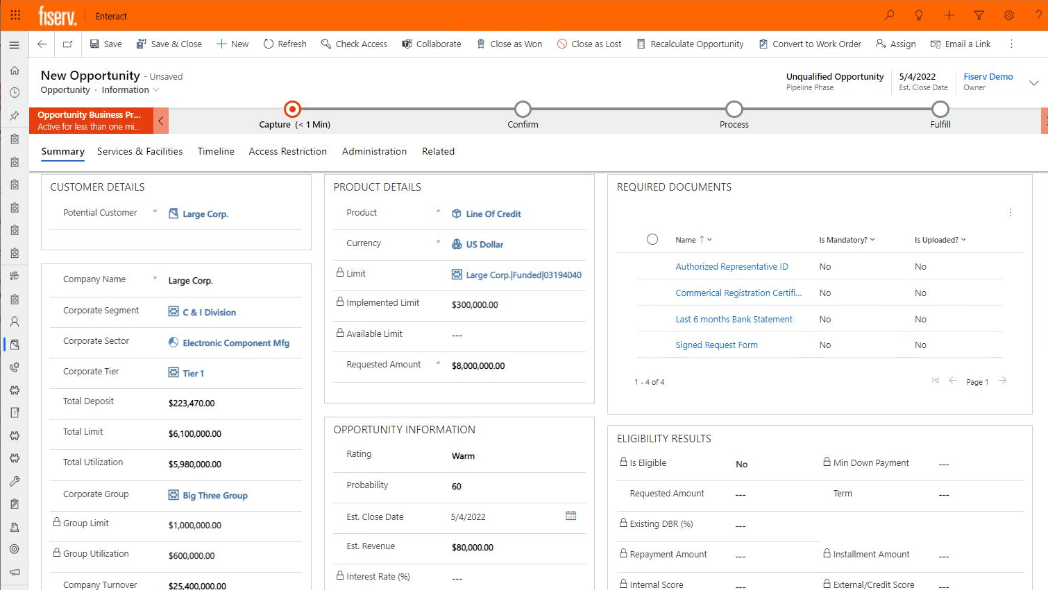 screenshot of Enteract interface