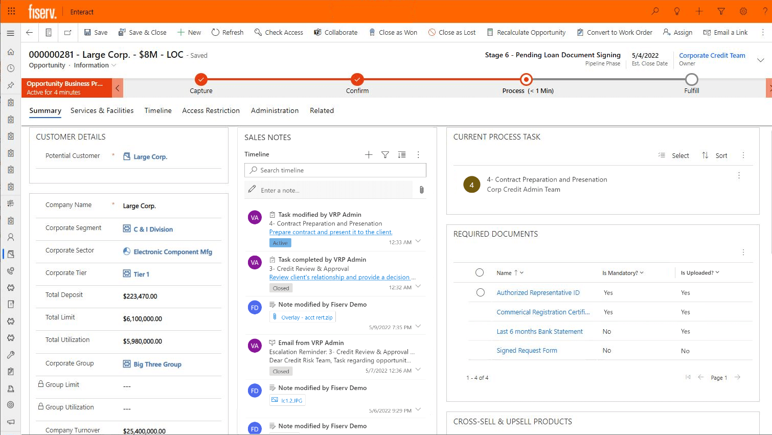 screenshot of Enteract interface