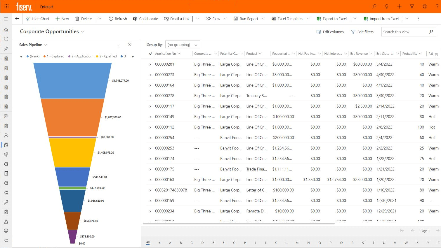 screenshot of Enteract interface