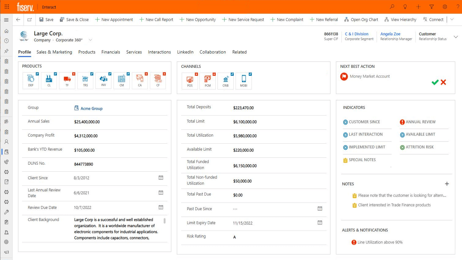 screenshot of Enteract interface