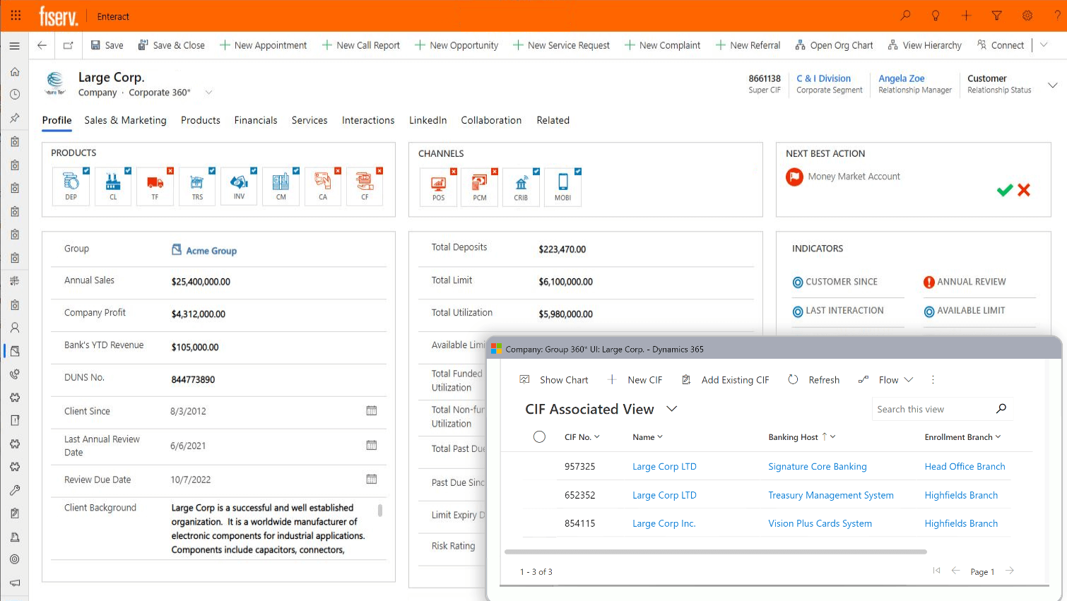 screenshot of Enteract interface