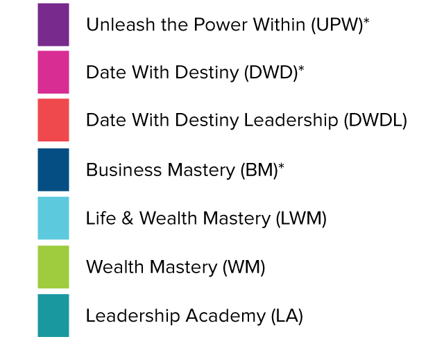 Tony Robbins #39 Event Calendar Tony Robbins #39 Event Calendar