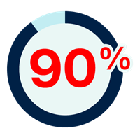 Blue building with two trees icon