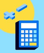 budget tracker calculator graphic