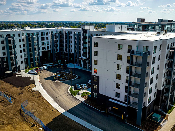 Photo of a high density apartments