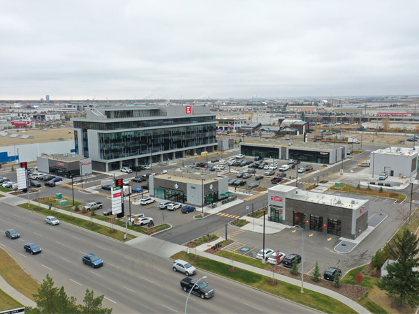 Photo of a set of retail developments