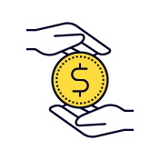 icon - coin between two hands