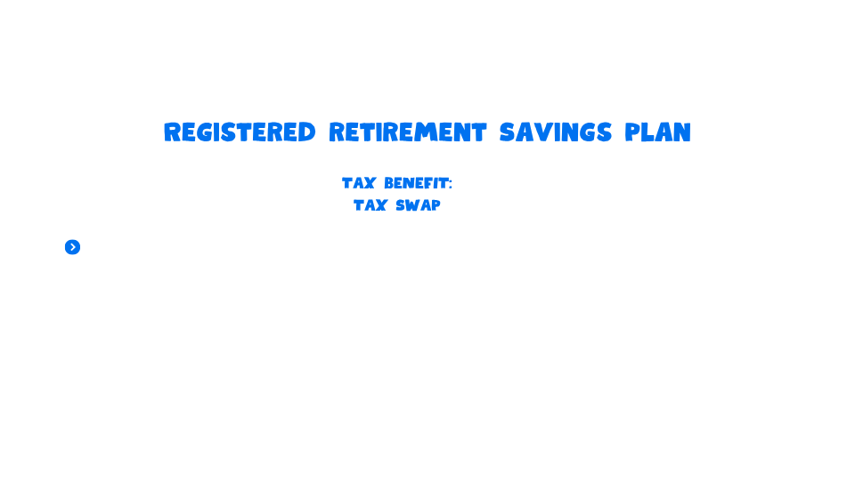 RRSP - Tax benefit - tax swap