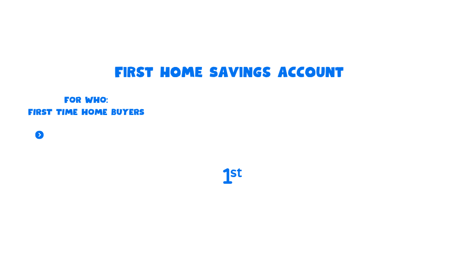 FHSA - For first time home buyers