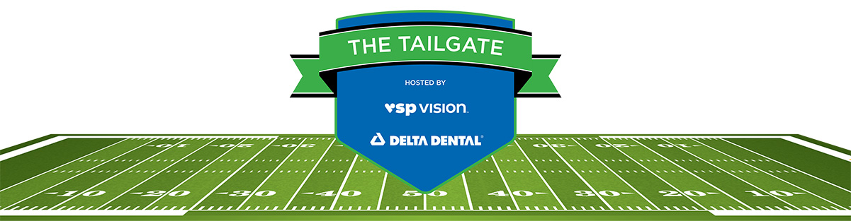 The tailgate hosted by VSP Vision and Delta Dental