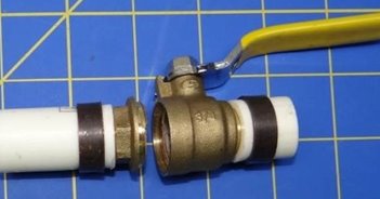 Blue building with two trees icon