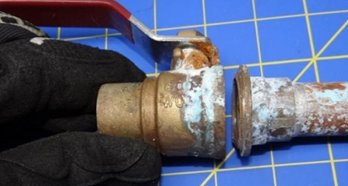 Blue building with two trees icon