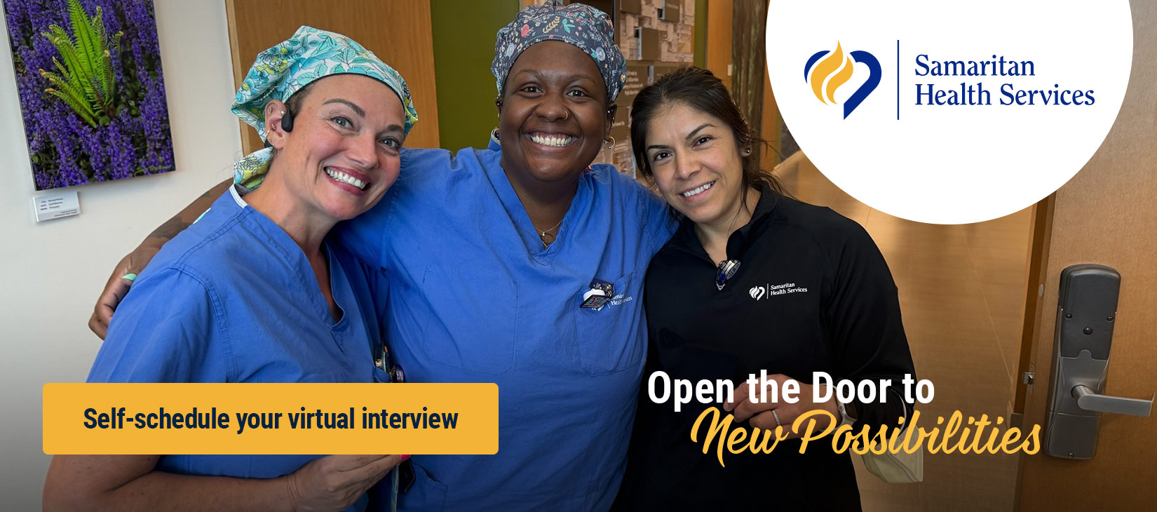 Nurse opening the door to new possibilities