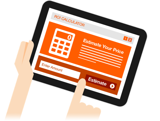 After their call, sales sends sends Bill an ROI calculator.