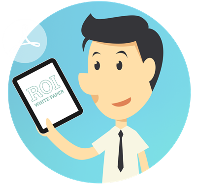 After their call, sales sends Bill some more product info and an ROI whitepaper.