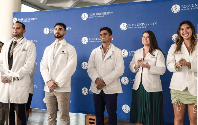 RUSM ceremony with students