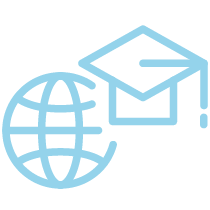 Icon illustration of university building
