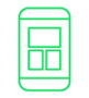Green smartphone icon