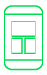 Green smartphone icon