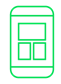 Green smartphone icon