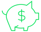 Piggy bank icon