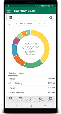 View Spending via mobile device