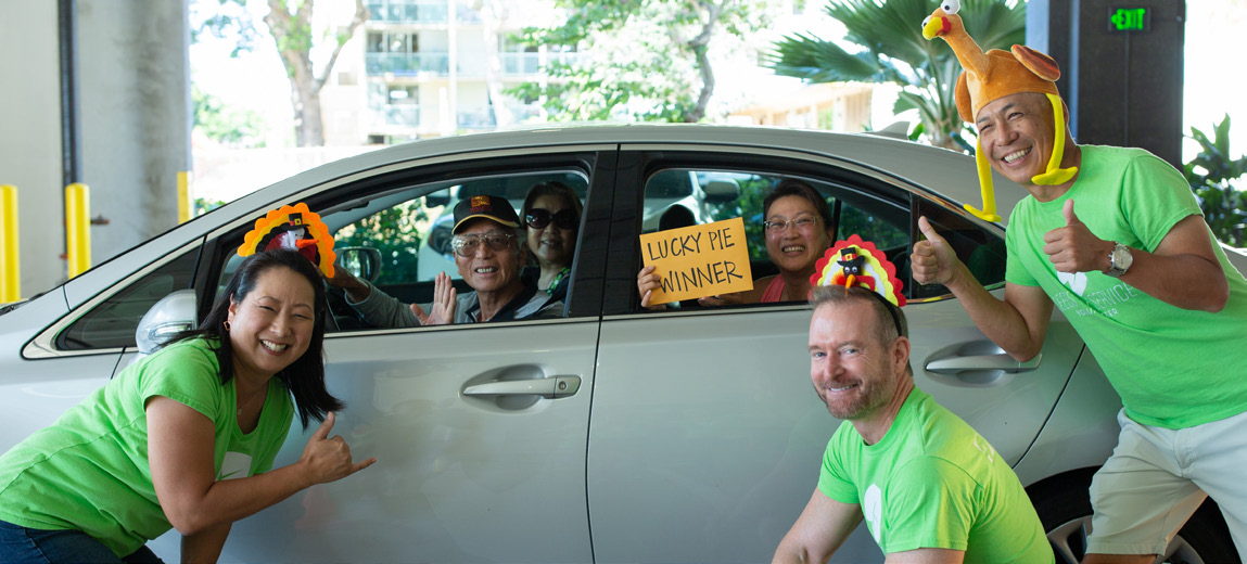 ASB Management Committee with Lucky Pie Winner
