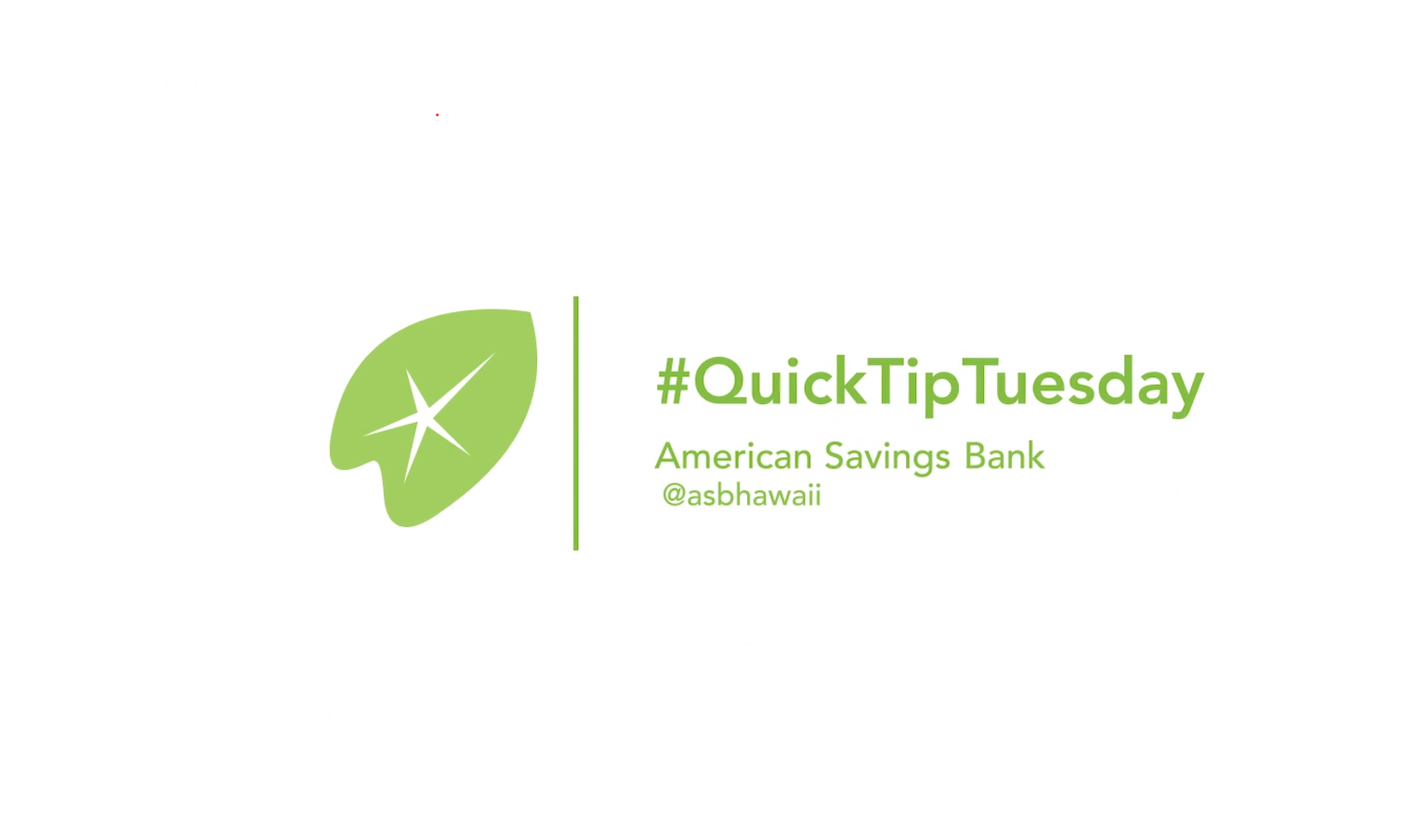 ASB Mortgage Loan Officer for Quick Tip Tuesday video