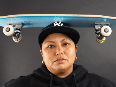 Jamie Reyes' for skateboard giveaway