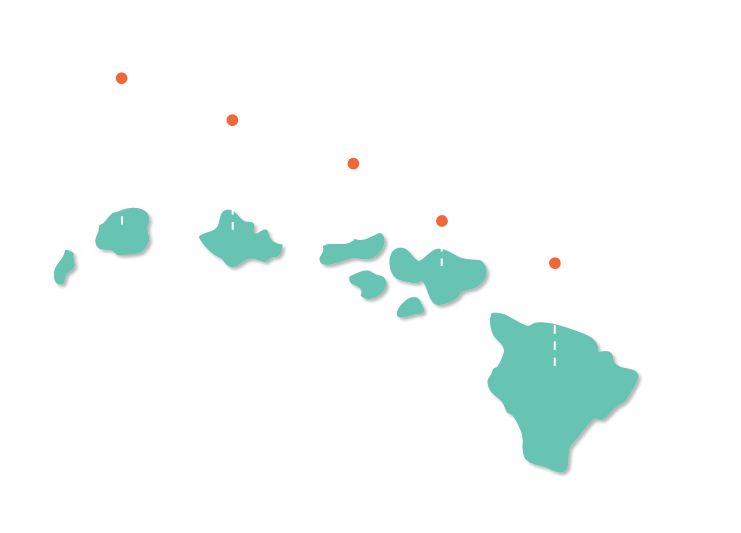 Hawaii Islands Map