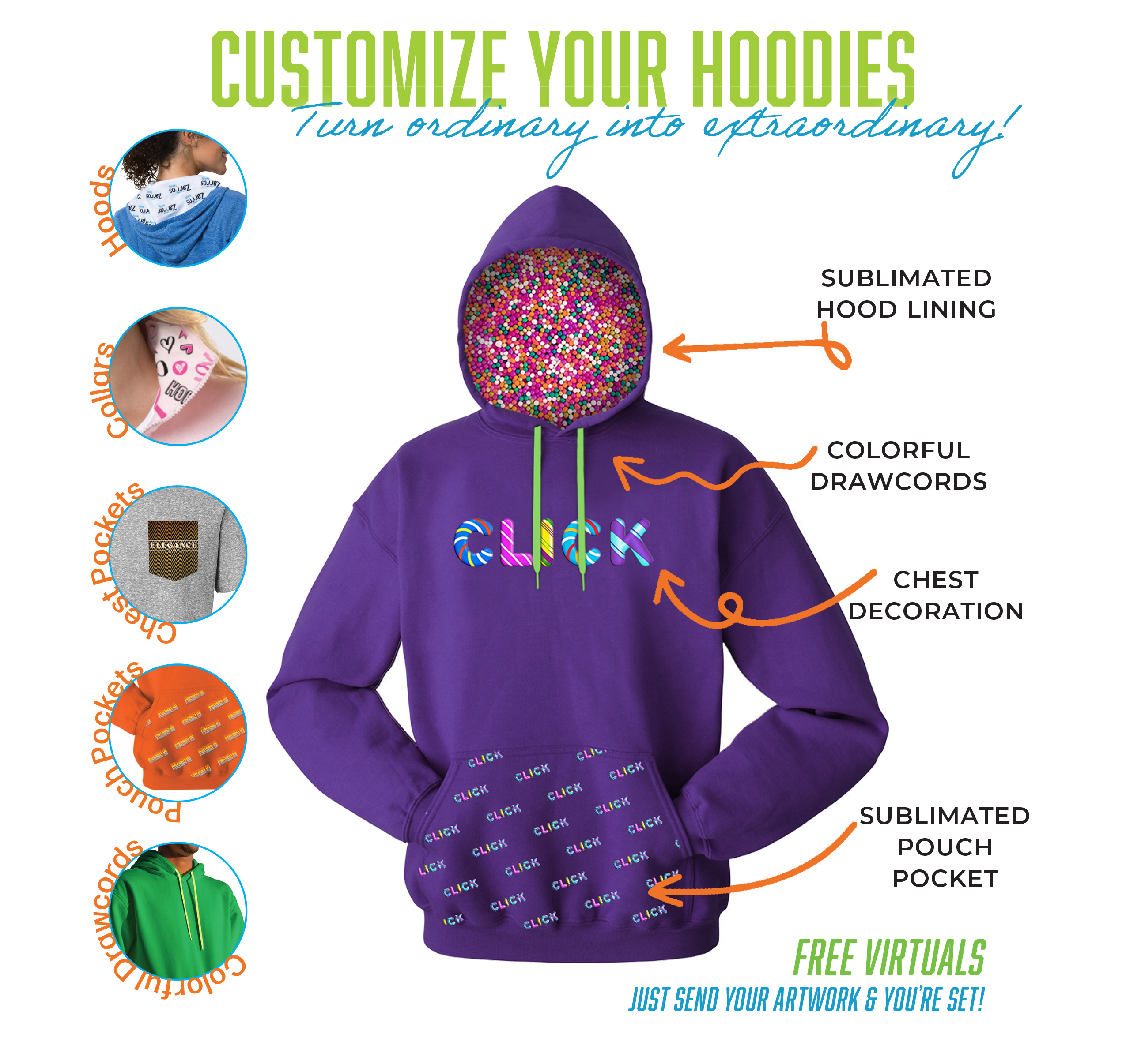 Customize your hoodies