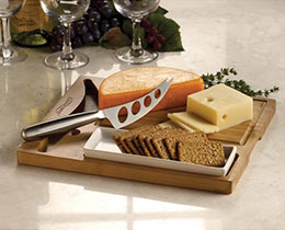 o Bamboo Cheese Server Set (ZIP1066)