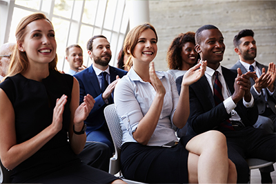 People at conference