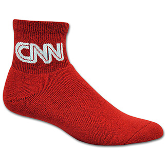 Full Cushion Cotton Anklet Sock with Knit-In Logo (4-600)