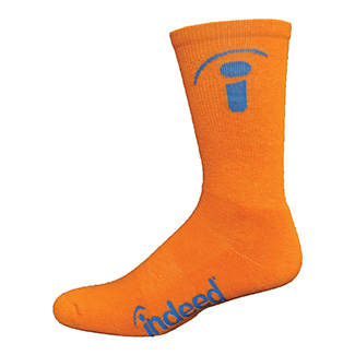 Performance Cotton Crew Sock with Knit-In Logo (4-755)