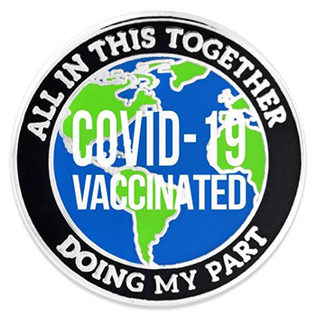 Doing My Part COVID-19 Vaccinated Pin