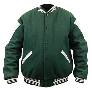 Wool Jacket With V-Leather Insert (5800)