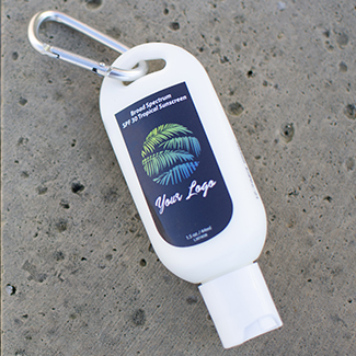 1.5-fl oz. Tropical SPF 30 Broad Spectrum Sunscreen Tottle With Carabiner (TSS-TC)