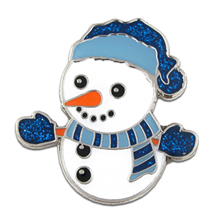 Holiday Snowman Pin (C1497)