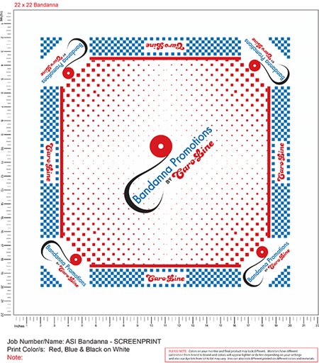 Bandanna Promotions silkscreen setup