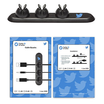Cable Quack 3 Clips (CQ3-BLKCU, CQ3-WHTCU)