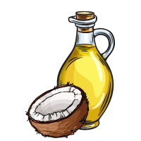 Coconut oil sketch