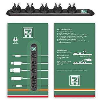 Cable Quack 5 Clips (CQ5-BLKST, CQ5-WHTST)