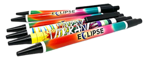 Pens decorated with the Eclipse 6 machine