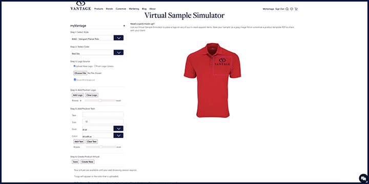 Virtual Sample Tool