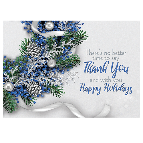 Thank You and Happy Holidays Card